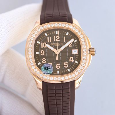 GR Factory Patek Philippe Women's Watch Aquanaut 38mm Quartz Movement Rose Gold Case Watch